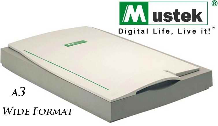 Mustek A3 1200S Large A3 Format High Speed FlatBed Scanner