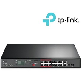 TPLink TL-SL1218MP 16-Port 10/100 Mbps + 2-Port Gigabit Rackmount Switch with 16-Port PoE+