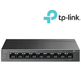 TPLink LS109P 9-Port 10/100Mbps Desktop Switch with 8-Port PoE+