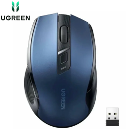 UGREEN Wireless Ergonomic Silent Click Mouse Blue