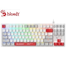 Bloody S310N RGB BLMS Mechanical Red Plus Linear Switch Gaming Keyboard-Energy White