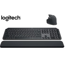 Logitech MX Keys S Combo - Performance Wireless Keyboard and Mouse Graphite