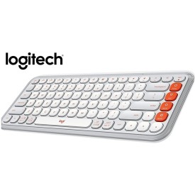 Logitech POP ICON Keys Wireless Bluetooth Keyboard-Off White