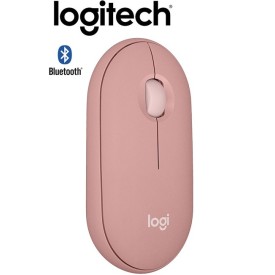 Logitech Pebble Mouse 2 M350s Slim Wireless Bluetooth Mouse Tonal Rose