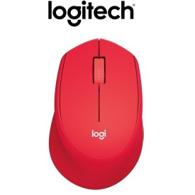 Logitech M331 SILENT PLUS Wireless Mouse with Nano Receiver Red