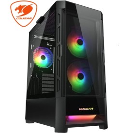 COUGAR Duoface RGB Mid Tower E-ATX With 2 Type Front Panels Gaming Casing Black