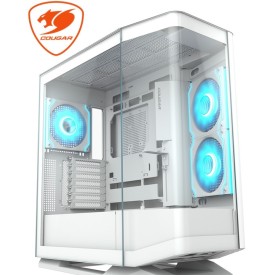 COUGAR FV270 RGB Mid-Tower Curved Glass Panel Gaming Casing White