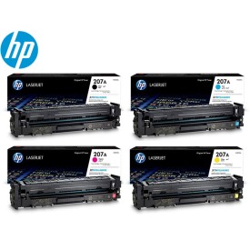 HP 207A Black, Cyan, Yellow and Magenta Original LaserJet Toner Ink Cartridge