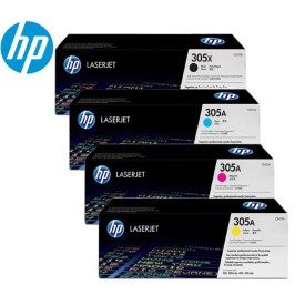 HP 305A Black, Cyan, Yellow and Magenta Original LaserJet Toner Ink Cartridge