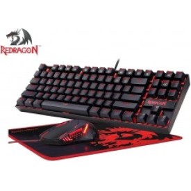 Redragon K552-BA-2 Keyboard+Mouse+Mousepad 3 in 1 Combo Gaming Set
