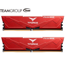 TeamGroup T-Force VULCAN DDR5 32GB (16gbx2) Gaming Desktop Memory-Red