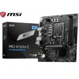 MSi PRO B760M-E DDR5  Intel Core 14th/13th/12th Gen Supported Gaming Motherboard