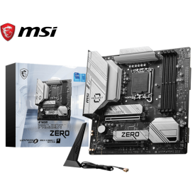 MSI B760M PROJECT ZERO DDR5 WIFI Intel 14/13/12th Gen Gaming Motherboard