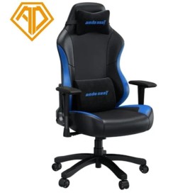 AndaSeat Luna L Series Ergonomic Design Maximum Comfort Fully Adjustable Gaming Chair-Black/Blue