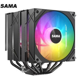 SAMA 6PDW ARGB CPU Air Cooler-Black