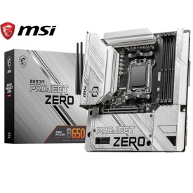 MSI B650M PROJECT ZERO DDR5 AMD Ryzen 9/8/7000 AM5 Series Gaming Motherboard
