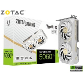 ZOTAC GAMING GeForce RTX 5060 Ti OC 16GB Twin Edge Gaming Graphic Card White