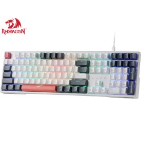 Redragon TRUNDLE K668 WGB RGB 108 Keys Wired Mechanical Gaming Keyboard