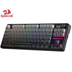 Redragon ANTONIUM LCD K743SP-RGB PRO GB 80% Gasket RGB Gaming Keyboard