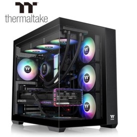 ThermalTake View 380 TG 4 ARGB Fans Tempered Glass Mid Tower Gaming Casing Black
