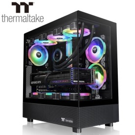 ThermalTake View 270 TG 3 ARGB Fans Tempered Glass Mid Tower Gaming Casing Black