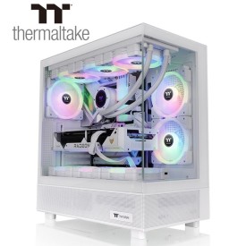 ThermalTake View 270 TG 3 ARGB Fans Tempered Glass Mid Tower Gaming Casing White