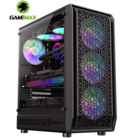 GAMEMAX FORGE AB Tempered Glass Gaming Casing Black