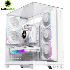 GAMEMAX INFINITY PRO WH Tempered Glass Gaming Casing White