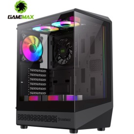 GAMEMAX VISTA COC AB Tempered Glass Gaming Casing Black