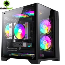 GAMEMAX INFINITY MINI BK Tempered Glass M-ATX Gaming Casing Black