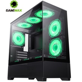 GAMEMAX VISTA MB Tempered Glass M-ATX Gaming Casing Black