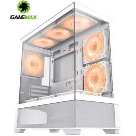 GAMEMAX VISTA MW Tempered Glass M-ATX Gaming Casing White