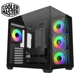 Cooler Master ELITE 681 Tempered Glass Panels Gaming Casing Black