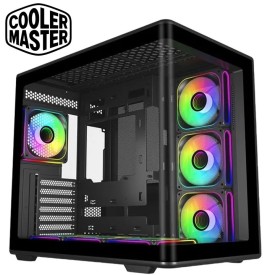 Cooler Master ELITE 600 ATX Mid-Tower Tempered Glass Gaming Casing Black