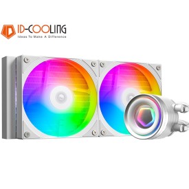 ID-Cooling FX240 INF Infinity Mirror AIO Gaming Liquid Cooler White