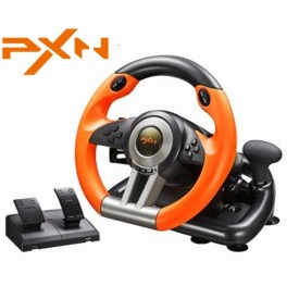 PXN V3 Pro Wired Racing Wheel Simulator Orange With Pedals