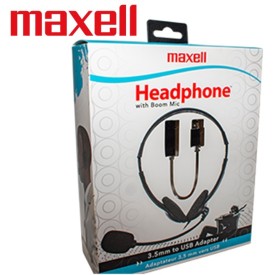 Maxell Stereo USB Connection with Mic Headphones