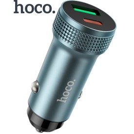 Hoco Z49B Level Type-C and USB-A Car Charger