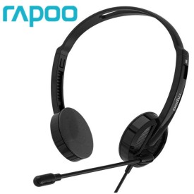 Rapoo H101 Wired Stereo 3.5mm Audio Headphone Black