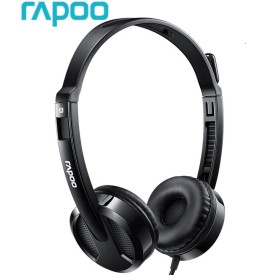 Rapoo H120 Wired Stereo USB Audio Headphone Black