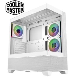 Cooler Master ELITE 690 WOOD Tempered Glass Gaming Casing White