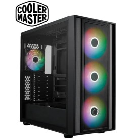 Cooler MASTERBOX 600 Tempered Glass Fine Mesh Gaming Casing Black