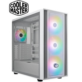 Cooler MASTERBOX 600 Tempered Glass Fine Mesh Gaming Casing White