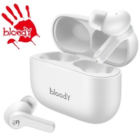 Bloody M30 True Long Battery Life Wireless Earbuds White