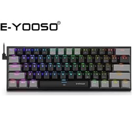 E-YOOSO HZ-61 RGB Red Magnetic Switches 61 Keys Mechanical Gaming Keyboard Dark Grey