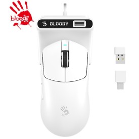 Bloody R77 Ultra Dock Dual Mode Wireless Gaming Mouse White