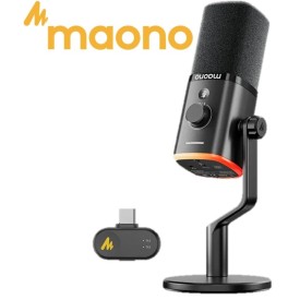 Maono PD100W Wireless & USB Dynamic Game Streaming Microphone