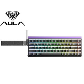 AULA HERO 68 60% Jade King Switch Wired Gaming Keyboard Black Frost