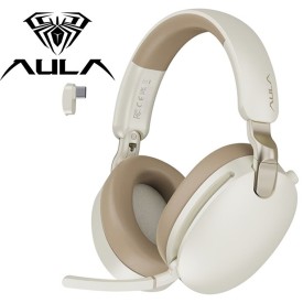 AULA A500 ANC Tri-mode Wireless Gaming Headset Gold