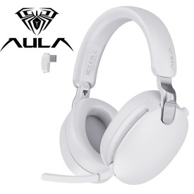 AULA A500 ANC Tri-mode Wireless Gaming Headset White